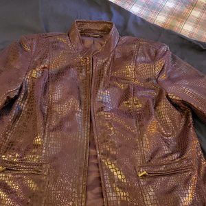 Snakeskin look jacket